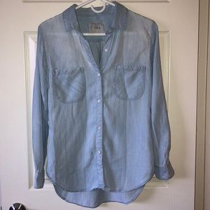Rails carter denim button down in vintage wash xs